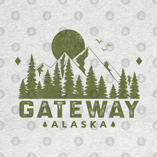 Gateway Alaska Mountain Souvenir by HomeSpirit